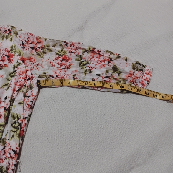 J.Jill F1loral V-Neck Maxi Dress Size M - Picture 11 of 14